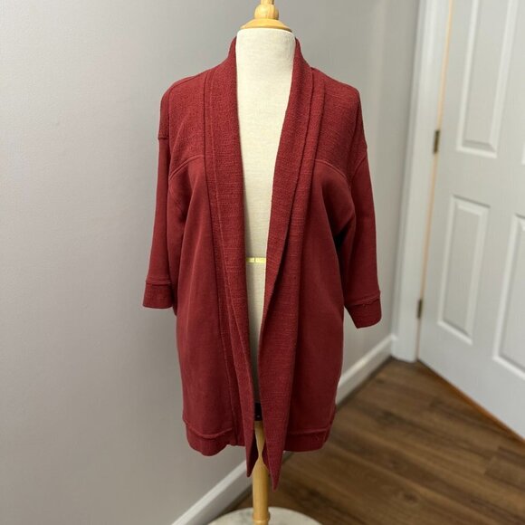 Soft Surroundings Mauve Cardigan Topper 3/4 Sleeve - Picture 1 of 12